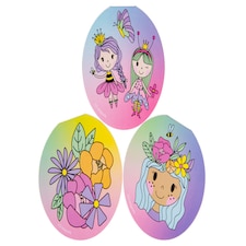 Pack of 12 Round Princess Design Notebooks 8cm