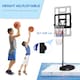 image 4 of SPORTNOW 1.7-2.3m Basketball Hoop and Stand w/ Weighted Base, Wheels - Black
