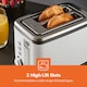 image 3 of GEEPAS 2 Slice Toaster 930W,  White Arcus