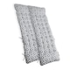 image 1 of OHS 2 x Geometric Print Outdoor Garden Patio Deck Zero Gravity Chair Sun Lounger Soft Thick Plump Comfy Filled Cushion Grey | 160 x 50cm
