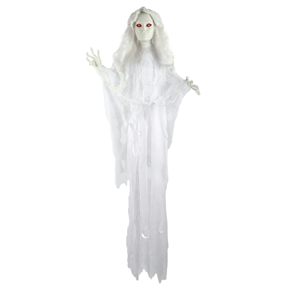 image 1 of Hanging Shaking Bride – Halloween Prop Decoration with Sound & Movement