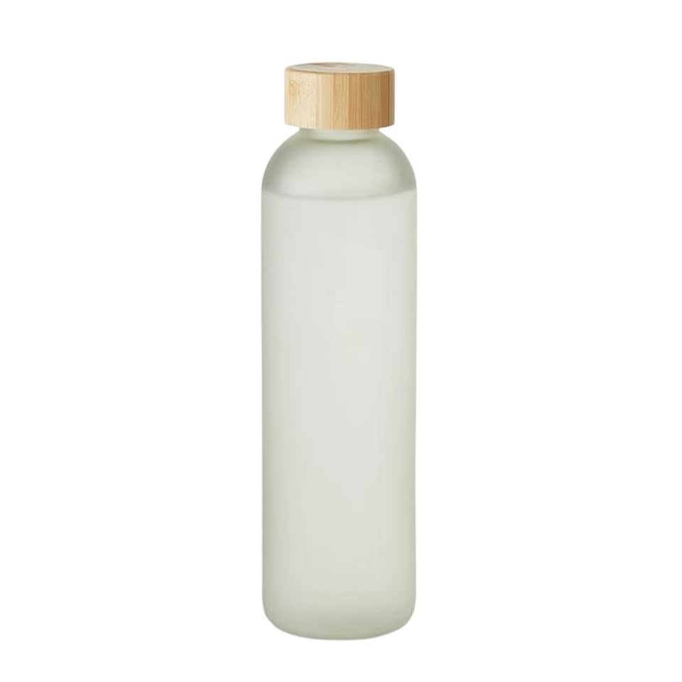 image 1 of MidOcean Lom Sublimated Bamboo 650ml Water Bottle - Transparent White - One Size Clear | One Size