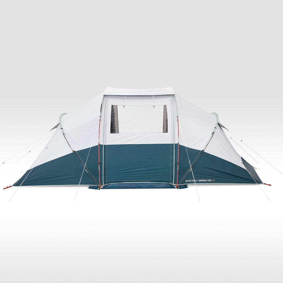 image 1 of Decathlon 4-person, 2-bedroom camping tent, Arpenaz 4.2, Fresh & Black
