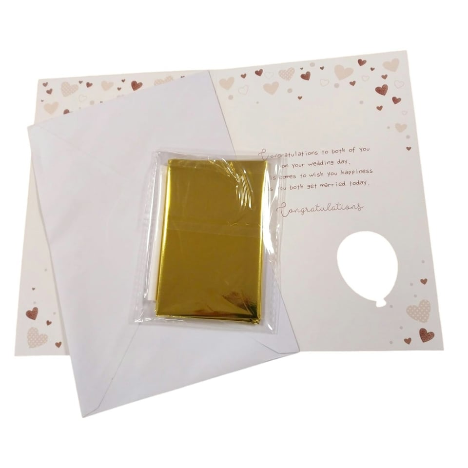 image 1 of On Your Wedding Congratulations Balloon Boutique Greeting Card