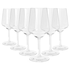 Argon Tableware Reusable Plastic Wine Glasses - 500ml - Pack of 6