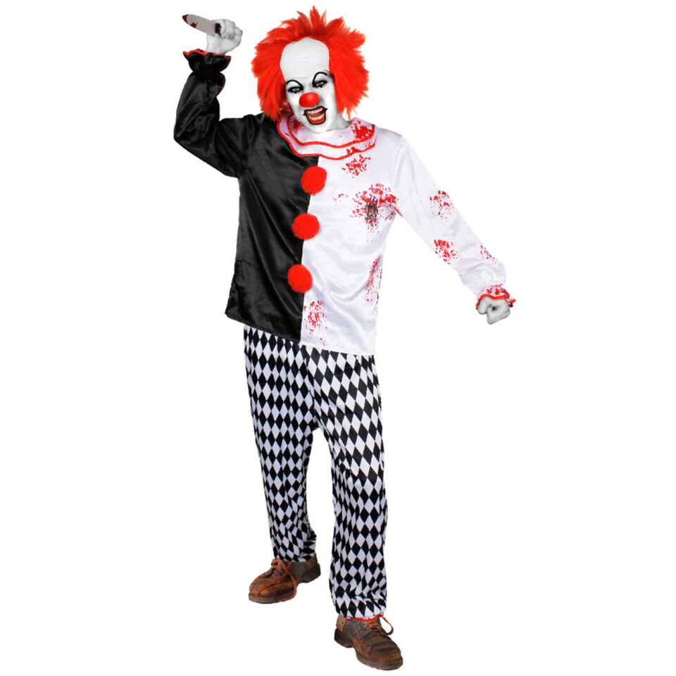 image 1 of Killer Clown Costume | Multi | S
