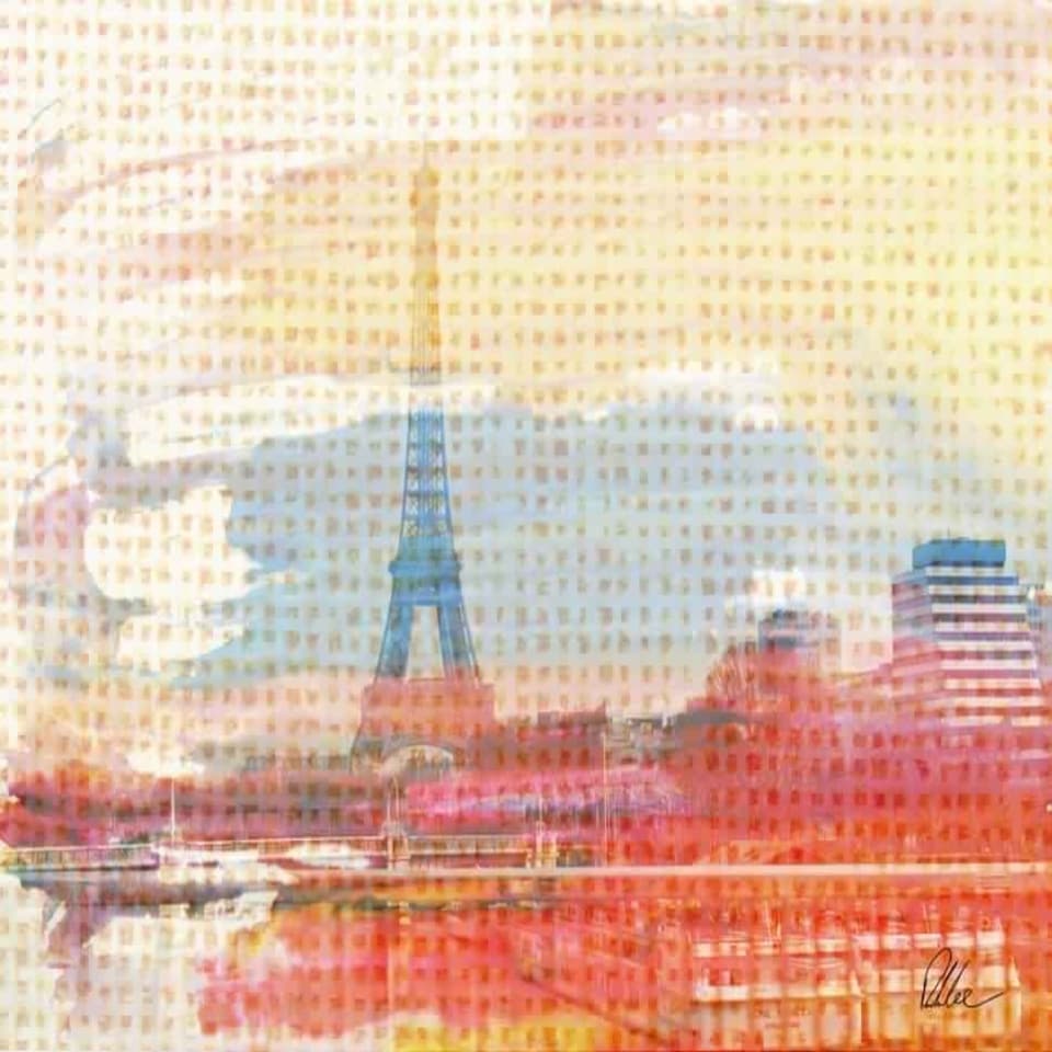 image 1 of Hessian Paris (Canvas Print) 44" x 30"