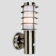 image 3 of ValueLights Wharf Outdoor PIR Sensor Stainless Steel Wall Light Lantern & Warm White LED Bulb