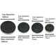 image 4 of SPARES2GO (Non Universal) Oven Cooker Hob Gas Burner Crown & Flame Cap Kit for Diplomat Oven/Cooker/Hob (Small, 2 Medium & Large, 55mm - 100mm)