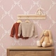 image 2 of World Of Wallpaper Bow Tie Wallpaper | Pink | Pink/Cream | 1