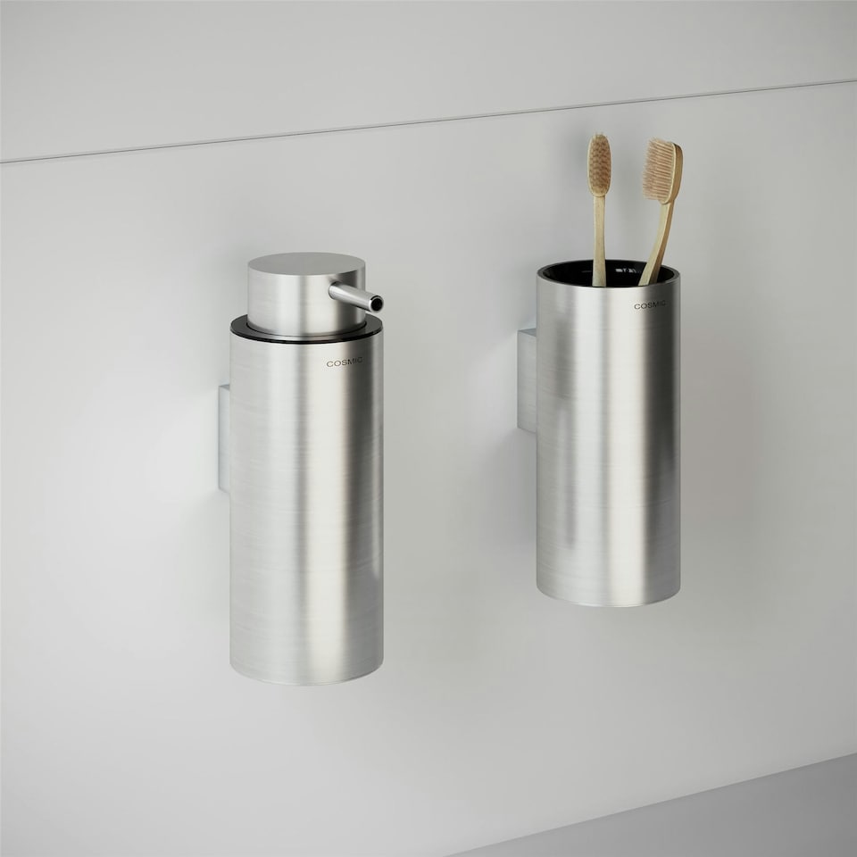 image 1 of Cosmic Soap Dispenser Liquid with Durable for Bathroom, Light Grey - 200ml