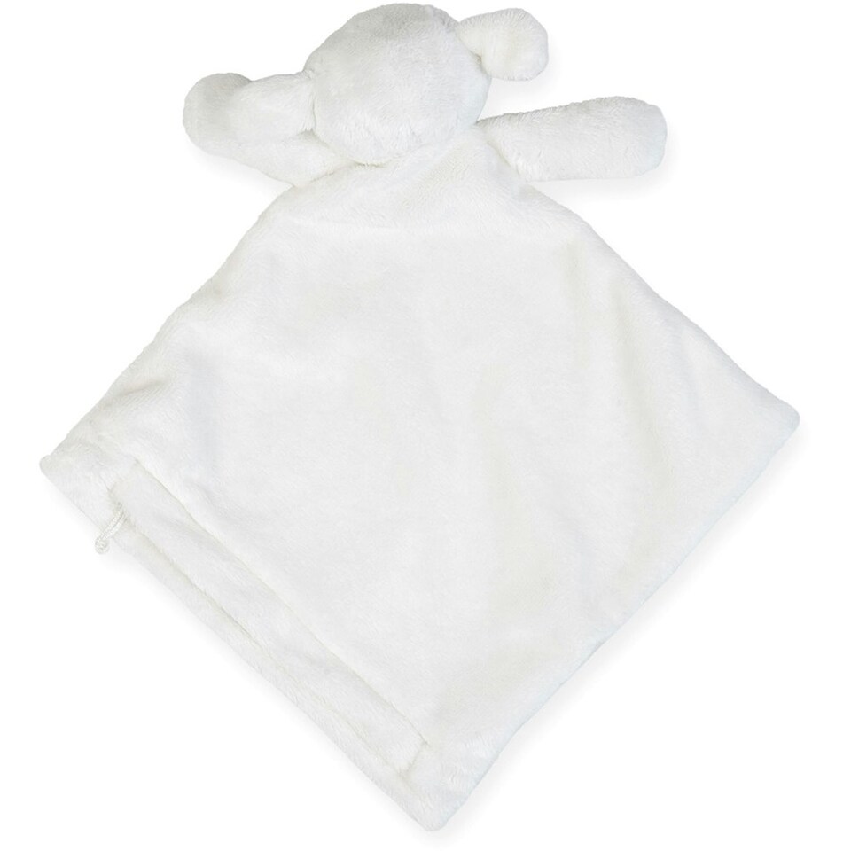 image 1 of Mumbles Unisex Lamb Snuggy Plush Fleece Comforter / Blanket - Cream - M