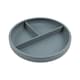 image 1 of Tiny Dining Baby Divided Silicone Suction Plate - Tradewinds Grey