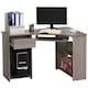 image 2 of HOMCOM L-Shaped Corner Computer Desk with 2 Shelves Worktop Grey
