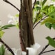image 9 of HOMCOM Decorative Artificial Plants Honeysuckle Flower Fake Plants with Curved Boots for Home Indoor Decor, 150cm, White