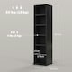 image 3 of HOMCOM Set of 2 CD Storage Units with Adjustable Shelves High Gloss Black
