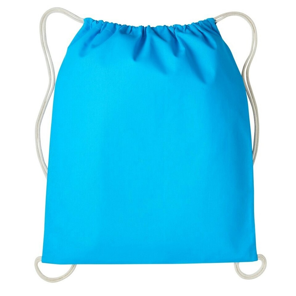 image 1 of Nutshell Drawstring Gymsac - Hawaiian Blue/Natural - One Size Blue | One Size