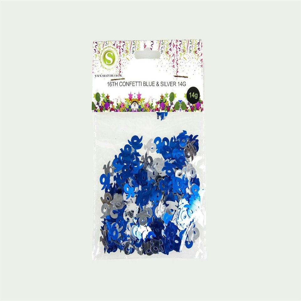 image 1 of 4 x 14g Blue Age 16th Birthday Confetti