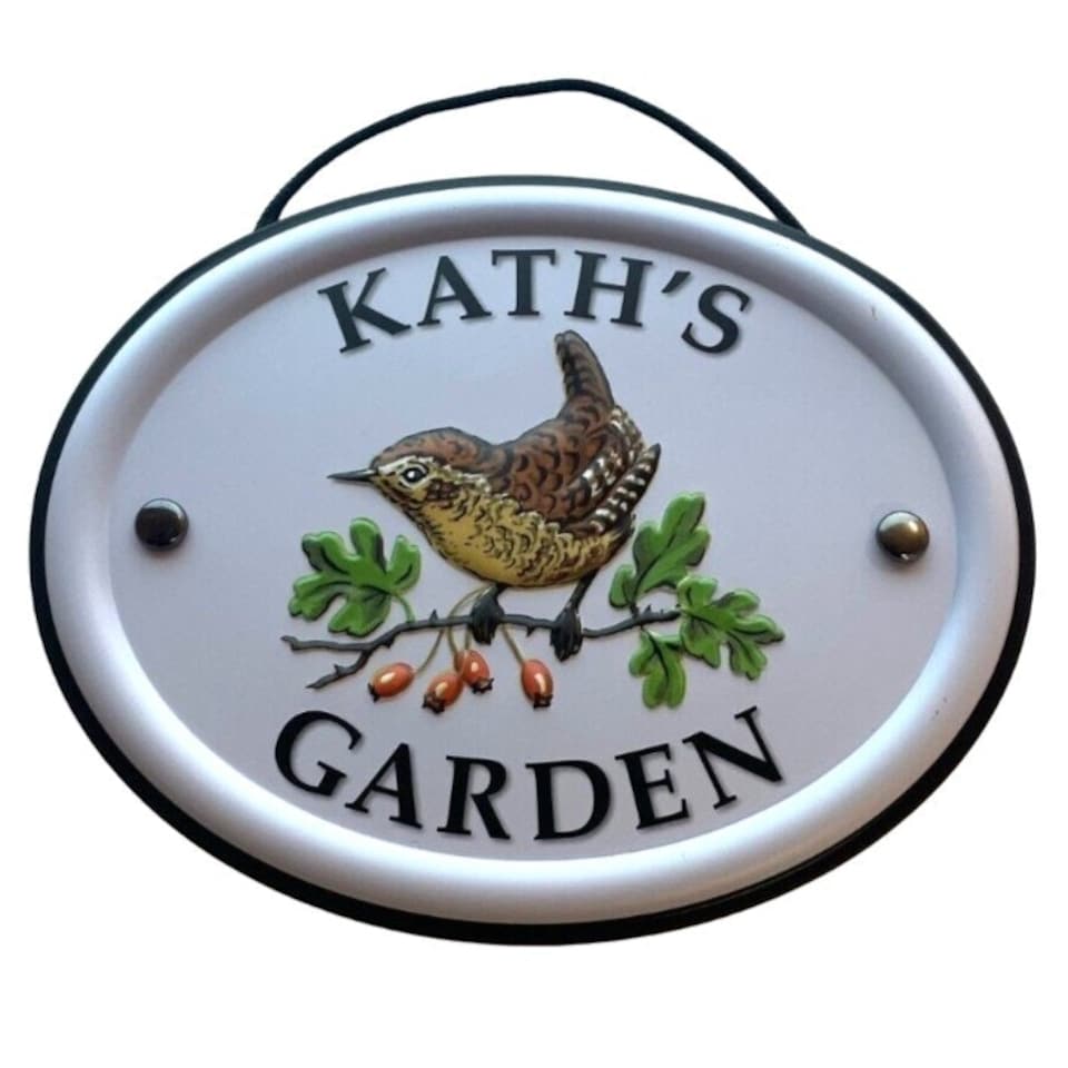 Decorative Bird Garden Sign - Kath