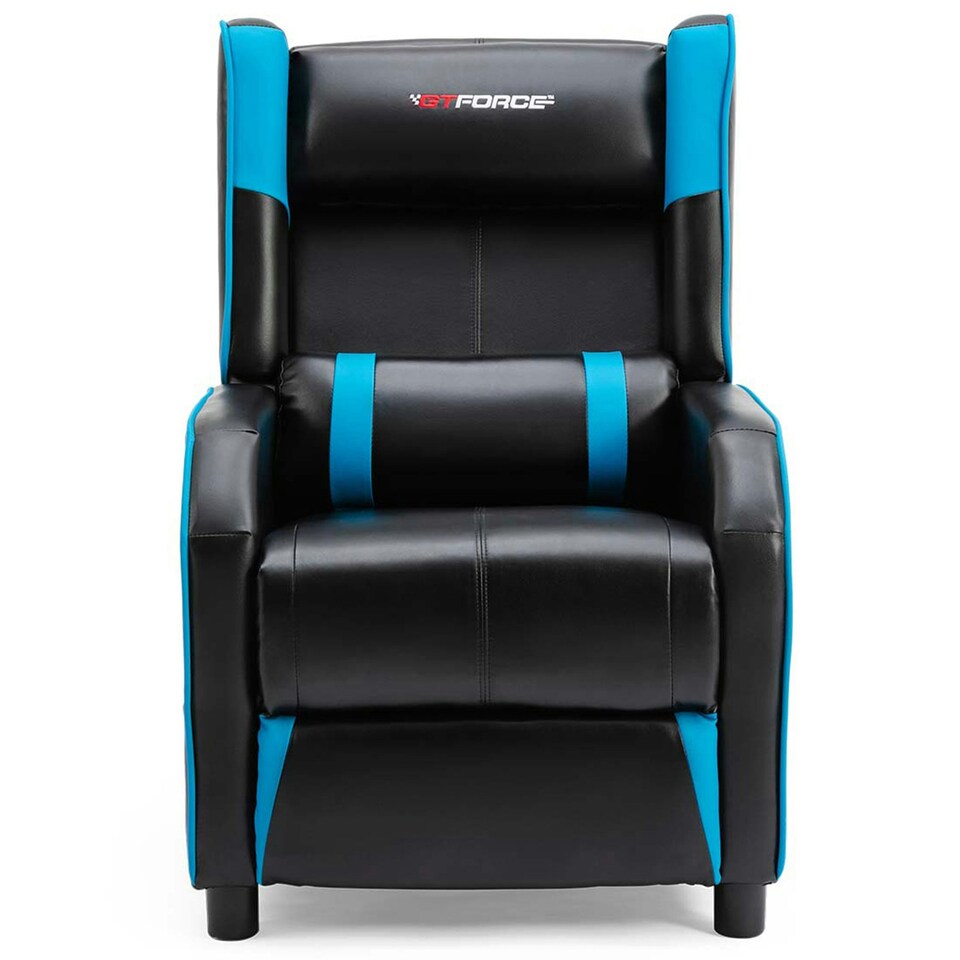 image 1 of Ranger X Faux Leather Recliner Armchair Sofa Cinema Gaming Chair (Blue)