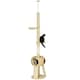 image 6 of PawHut 255cm Tall Cat Tree with Scratching Posts, Condo, Hammock, Beige