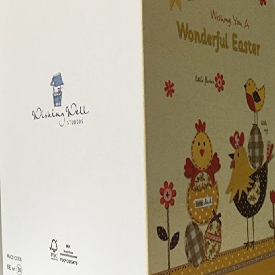 image 1 of Wishing You A Wonderful Easter Greetings Card Chick Design
