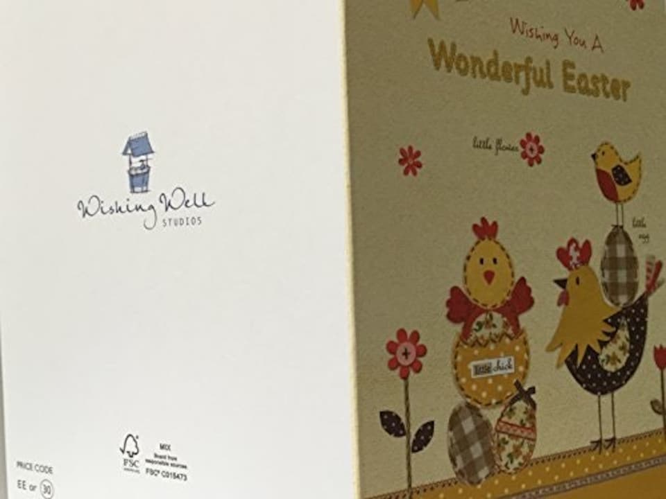 image 1 of Wishing You A Wonderful Easter Greetings Card Chick Design