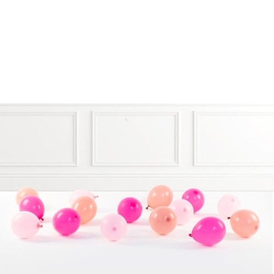 Pink Rosewood, Pink & Coral Peach Scatter Mini Latex Balloons