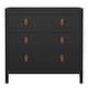 image 2 of Barcelona Chest 3 Drawers in Matt Black