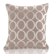 Geometric O Chenille 45cm x 45cm Blush Cushion Set of 4 | Pink | Cream | 45cm x 45cm x 10cm | 4