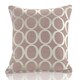 image 1 of Geometric O Chenille 45cm x 45cm Blush Cushion Set of 4 | Pink | Cream | 45cm x 45cm x 10cm | 4
