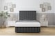image 1 of Sloomy California Graphite Dumfries Divan Bed With Mattress 2 Drawers Footend With 26" Strutted Headboard & 12" Matching Footboard 6' Super King | Grey | Graphite | Super King | 1