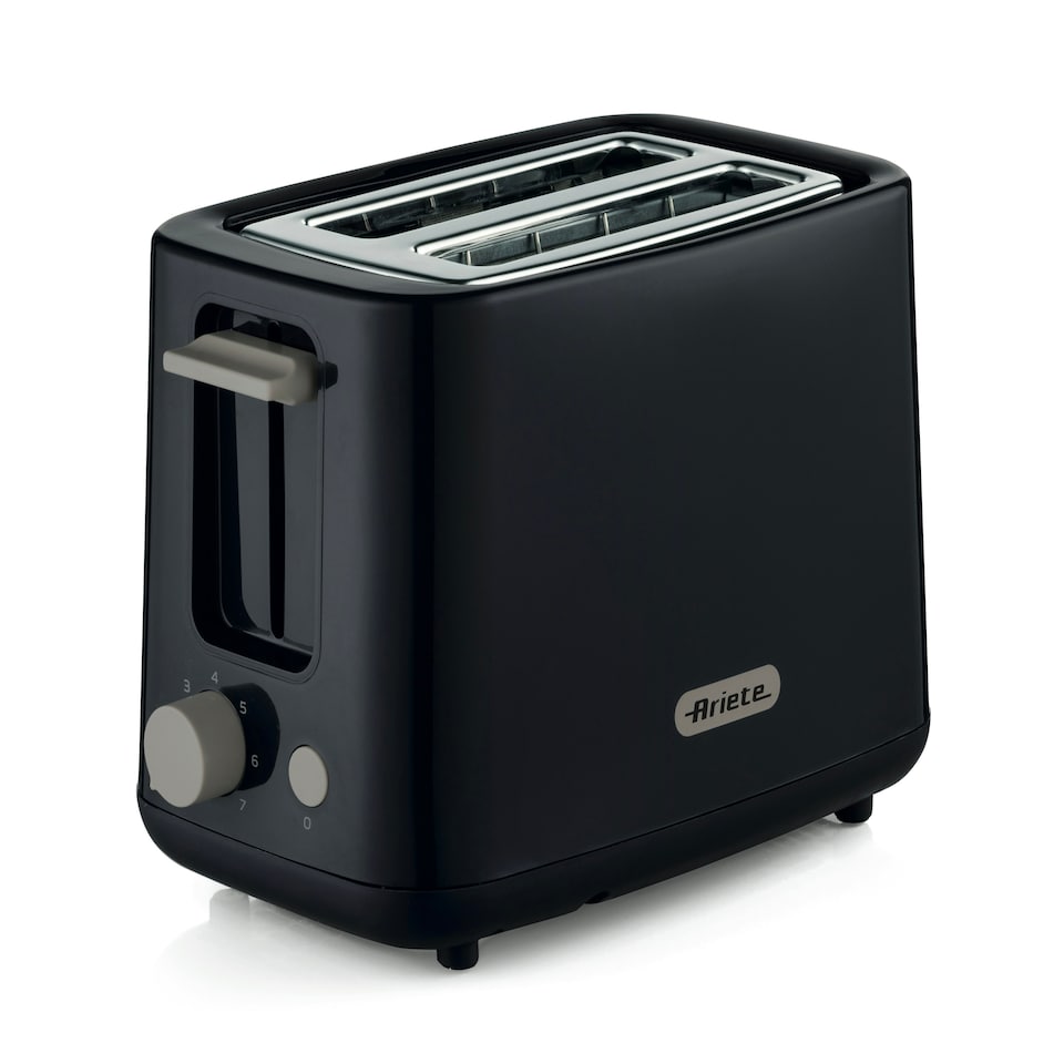 image 1 of Ariete 2 Slice Toaster, Breakfast Line, 760 W, 7 Browning Levels, Cold Touch, Dark Grey