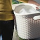 image 3 of Addis Rattan Effect 40L Hipster Laundry Basket - Cream Cream