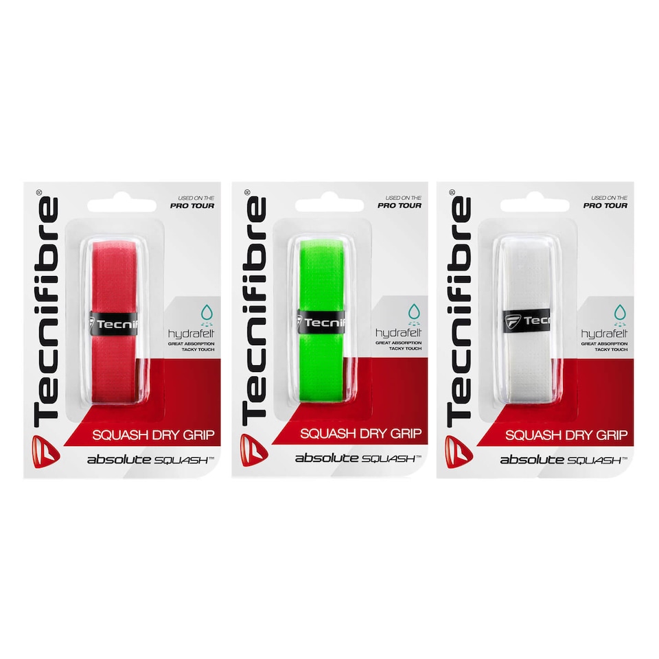 image 1 of Tecnifibre Squash Dry Grip 1.8mm — Self-Adhesive Moisture-Absorbing Grip (Green) | Green | Green | Green