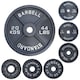 image 3 of Northern Olympic Cast Iron Plates Pair - 25Kg x 2
