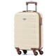image 1 of Flight Knight Cabin Suitcase 55x35x20cm, Lightweight Carry On Bag - Over 100 Airlines- Ryanair, EasyJet, British Airways - Hand Luggage, ABS Hard Shell TSA Lock | Cream | Cream | Cabin Bag