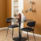 image 4 of Malta Ceramic Square Dining Table Black