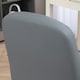 image 8 of HOMCOM PU Leather Office Chair Swivel Home Mid-Back Computer Desk Chair, Grey