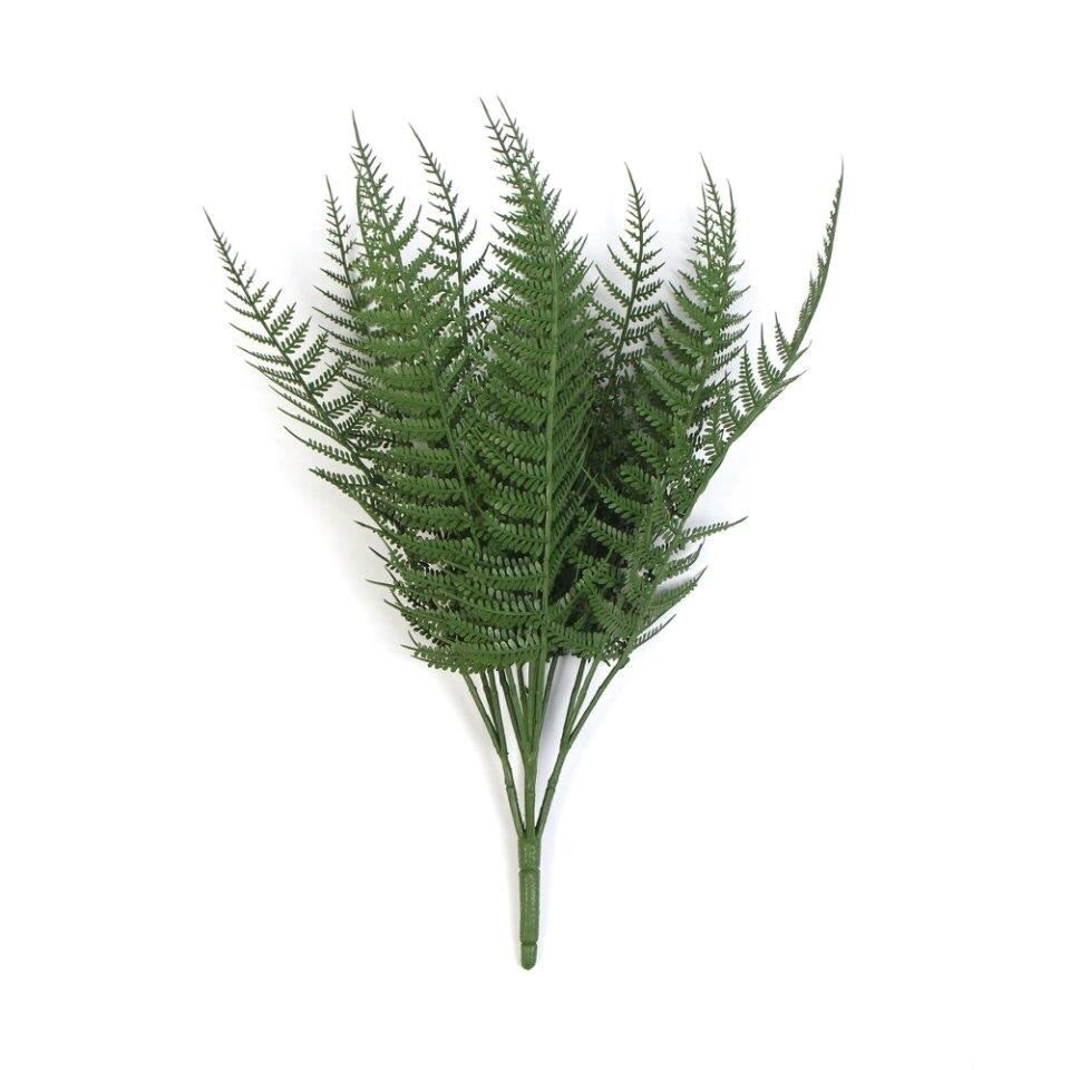 image 1 of Pack of 6 x 35cm Fire Resistant Artificial Fern Stem