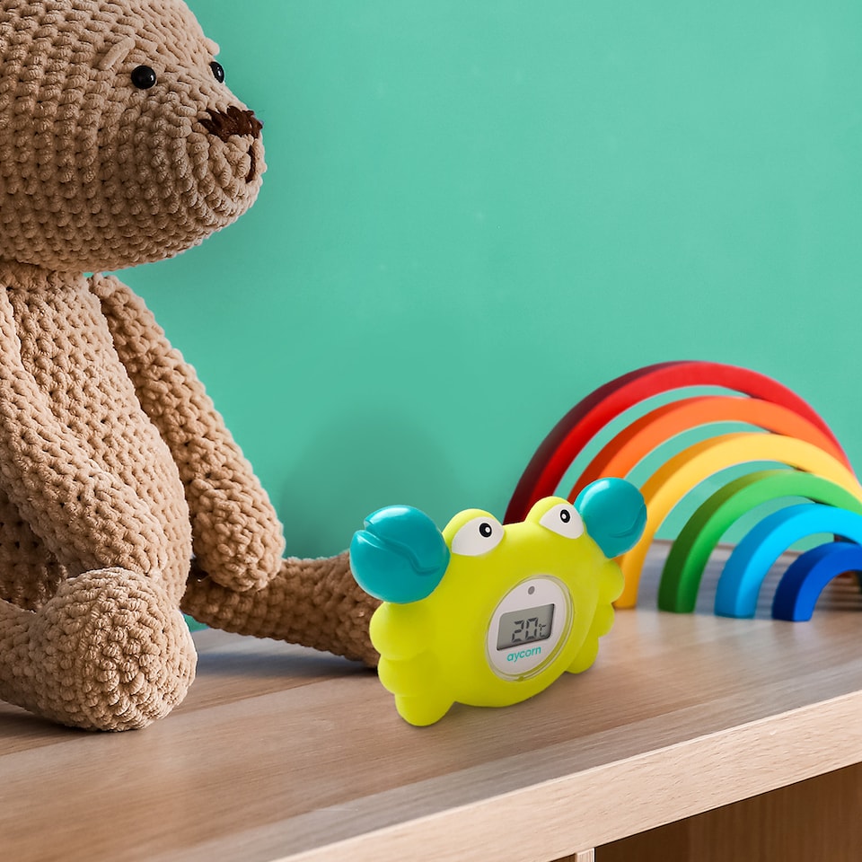 image 1 of Aycorn Baby Bath and Room Thermometer