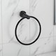 image 4 of Showerdrape Modernity Black Stainless Steel Wall Mounted 7 Piece Bathroom Accessory Set | Multi | 1