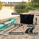 image 7 of Outsunny 2.5' Inflatable Kayak 2-person Sit on Canoe with Paddles | Blue | Blue and Yellow | 381 x 94 x 40 cm