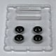 image 3 of BNDS Custom Wheel Parts Wheel and Tyre Set Flat Black 1:64 MOT Hobby BC26404SFB