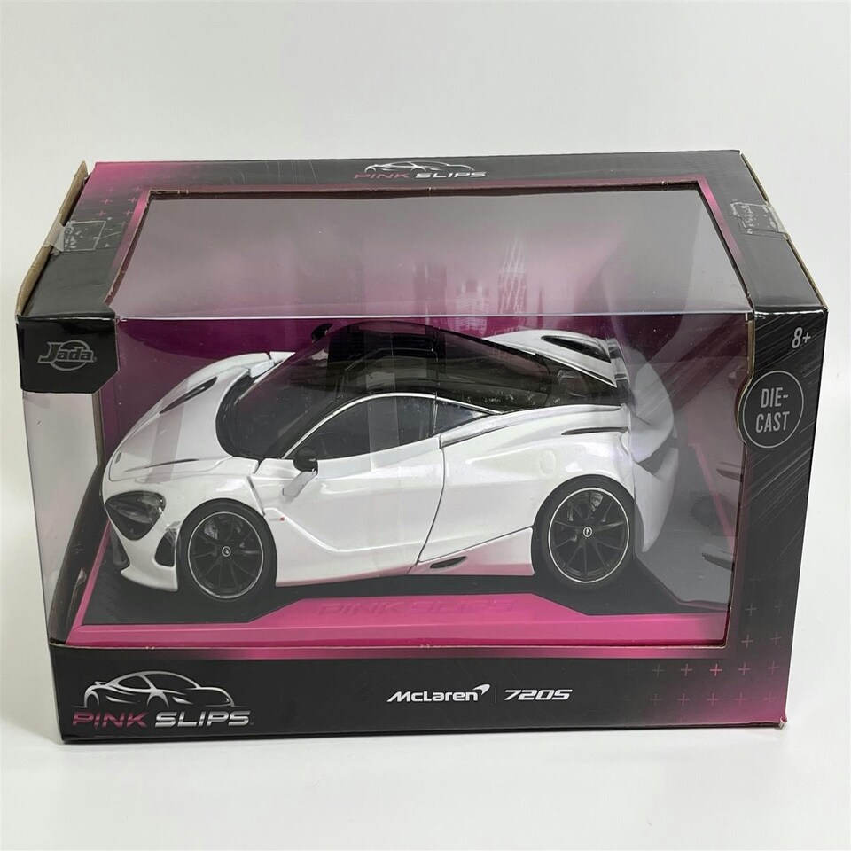 image 1 of McLaren 720S White 1:24 Scale Pink Slips Jada 253293014