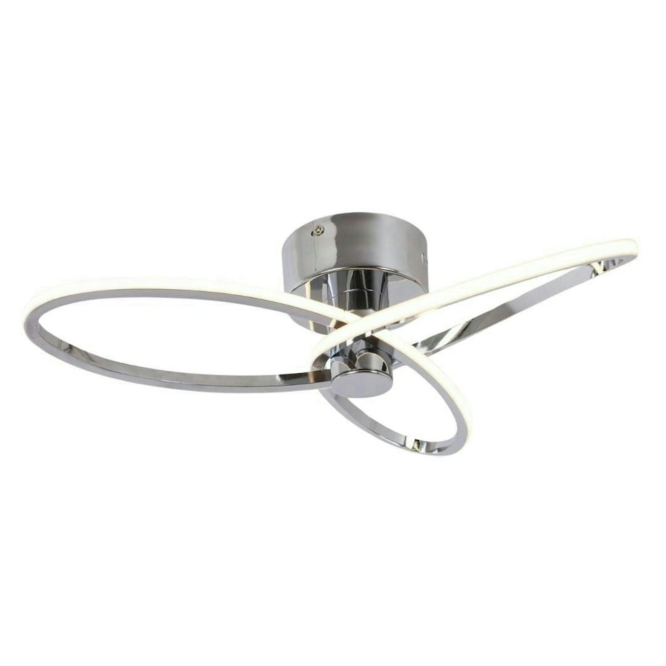 image 1 of Reggie Polished Chrome LED Semi Flush Ceiling Light