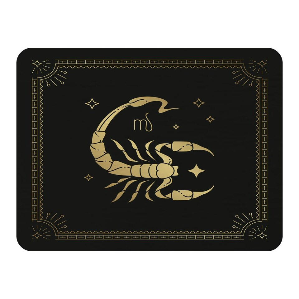 Zodiac scorpio horoscope in black & gold (blanket)