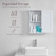 image 5 of Bath Vida Priano 1 Door Wall Mounted Bathroom Cabinet, White