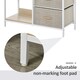 image 10 of HOMCOM Chest Dresser Tower with 3 Drawers Storage Cabinet Organizer, Beige