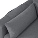 image 7 of FENCHILIN Sofa Bed with Pull-Out Sleeper Reversible Chaise Drop-Down Cup Holder Side Pockets Grey